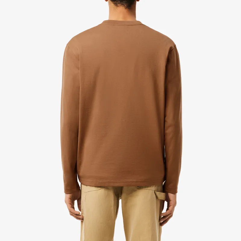 LACOSTE T Shirts Men Brown-2