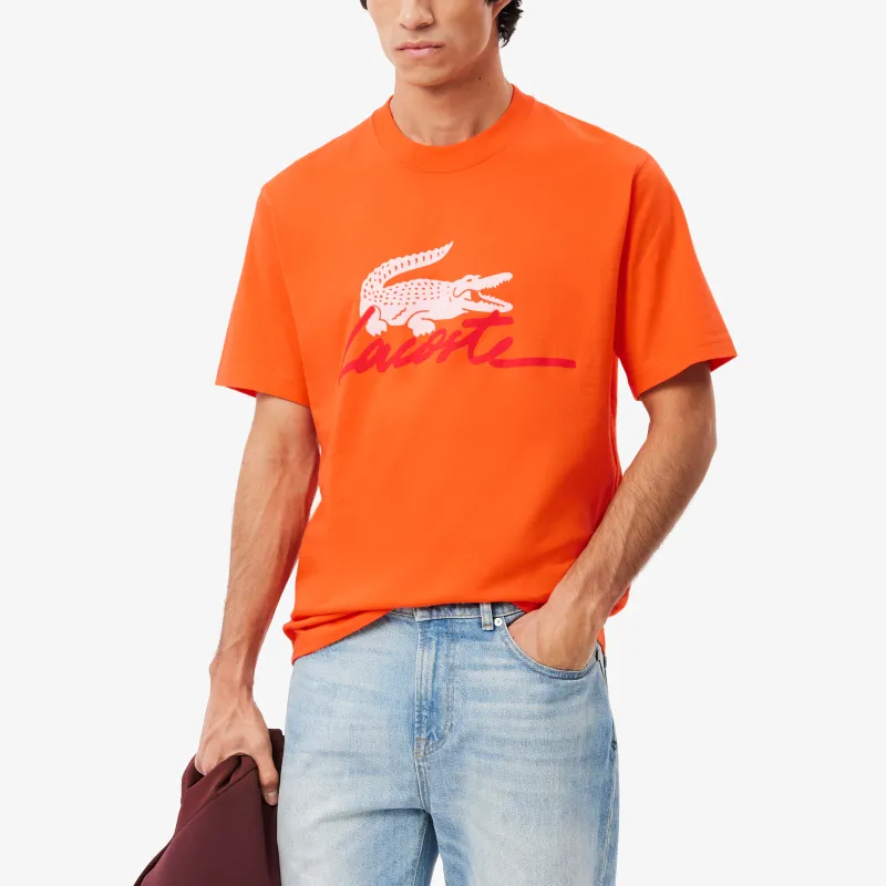 LACOSTE T Shirts Men Orange-1