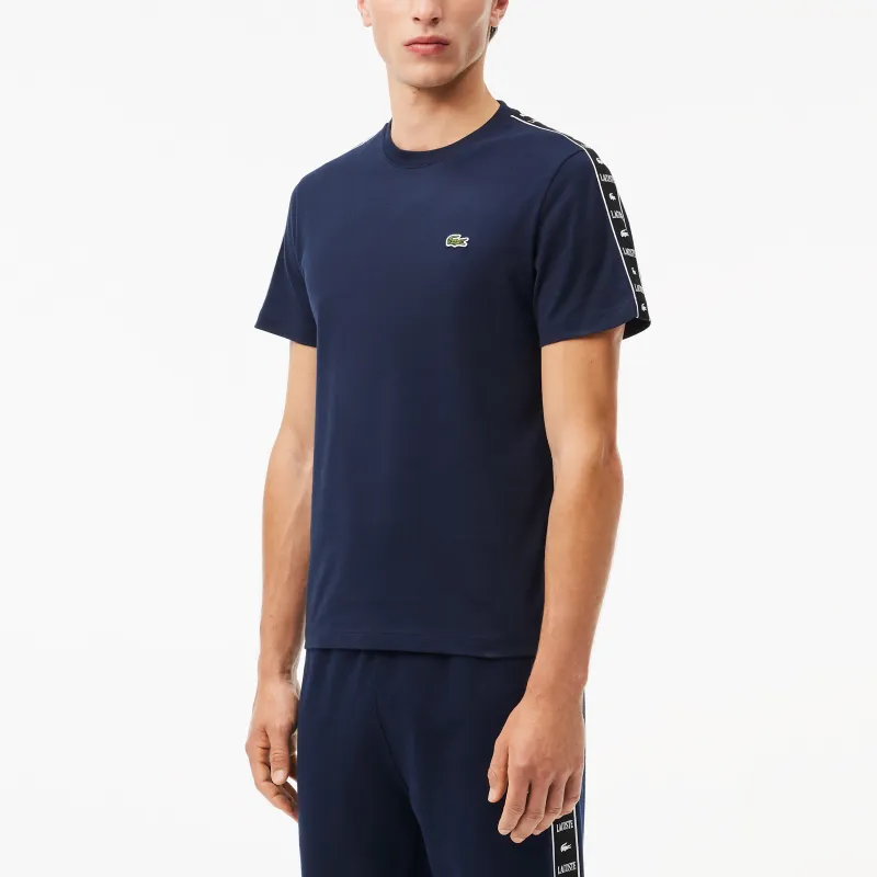 LACOSTE Logo tape Jersey T shirt-1