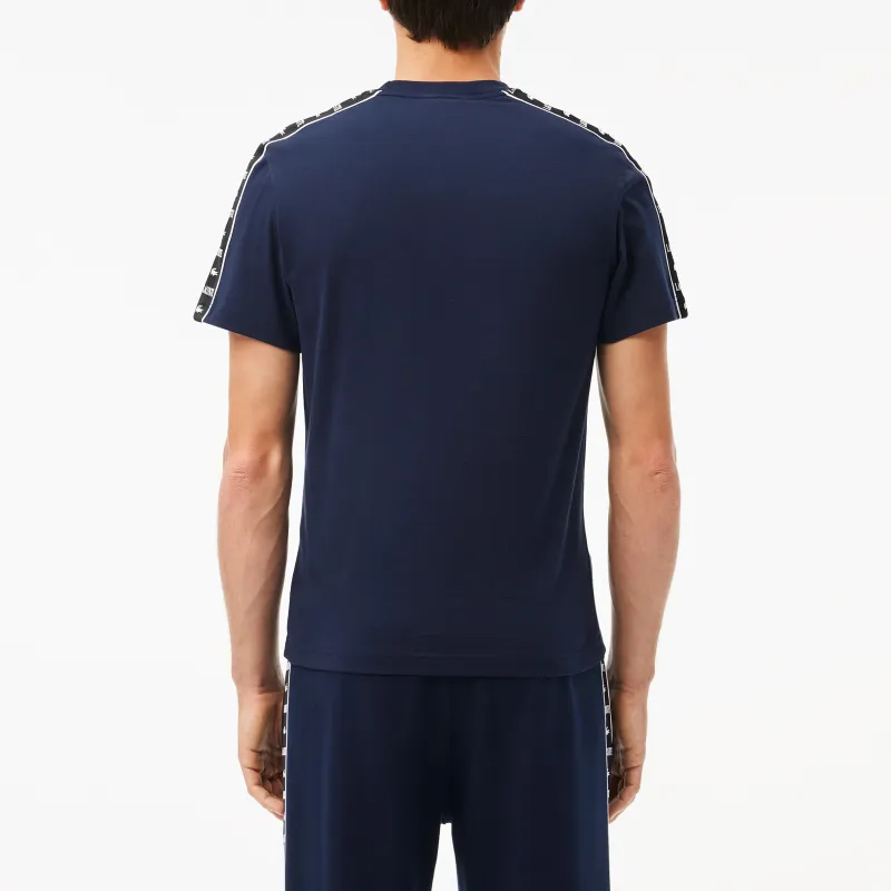 LACOSTE Logo tape Jersey T shirt-2