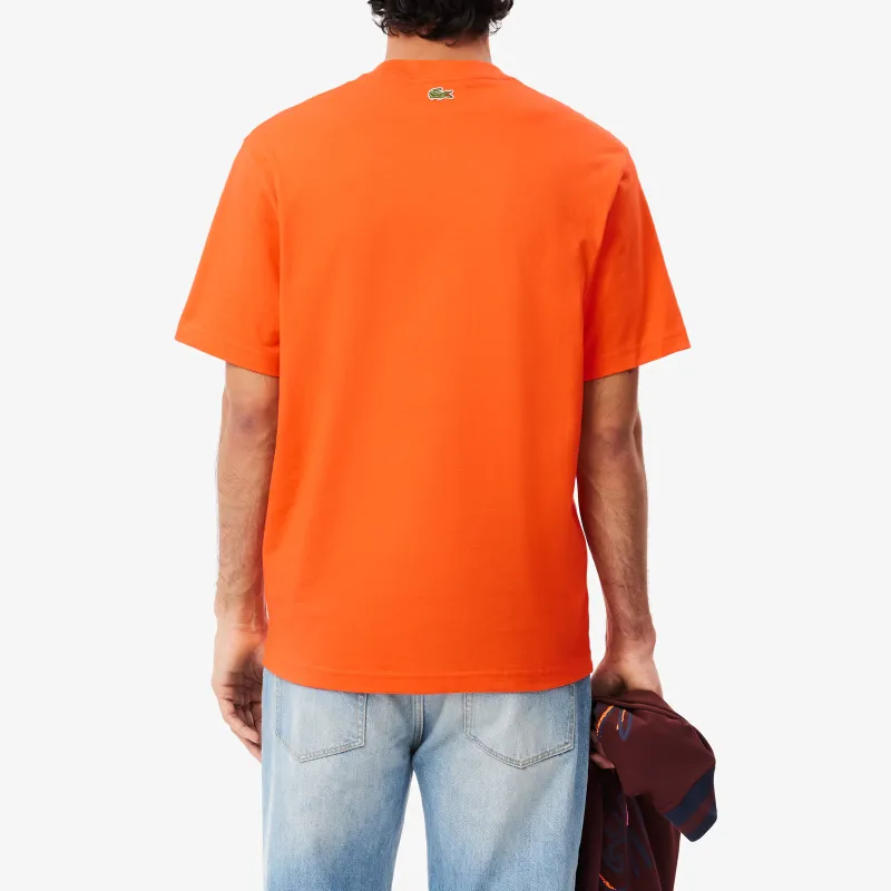 LACOSTE T Shirts Men Orange-2