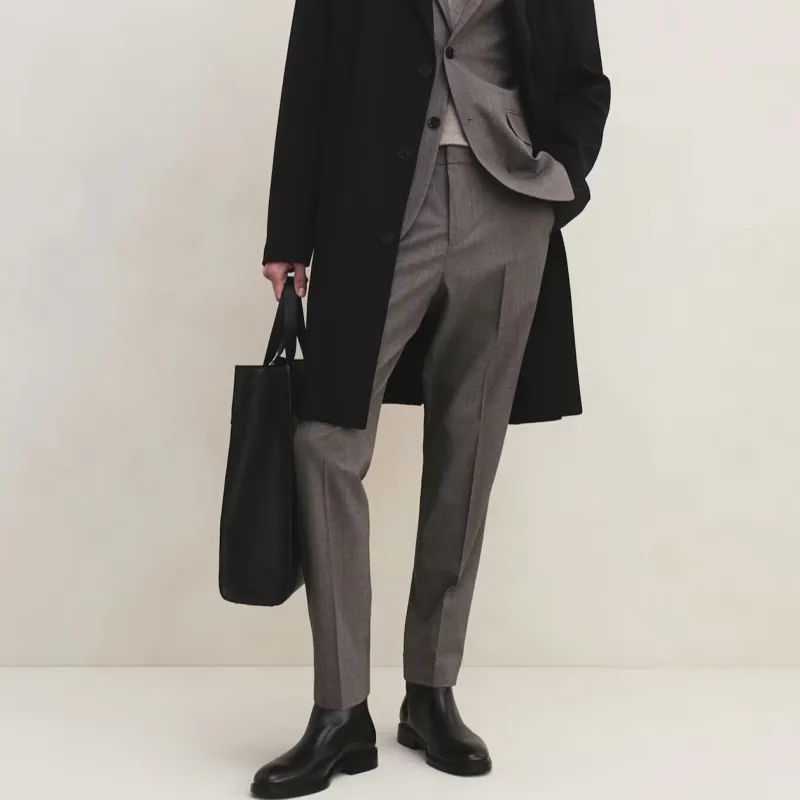 H&M Suit Trousers Men Brown-2