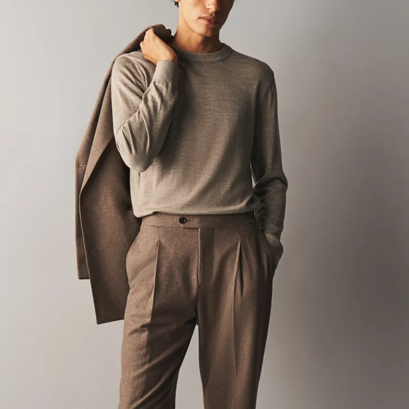 H&M Sweaters Men Taupe-1