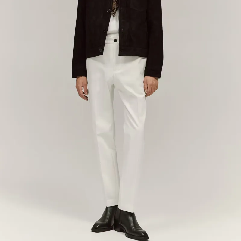 H&M Suit Trousers Men White-1