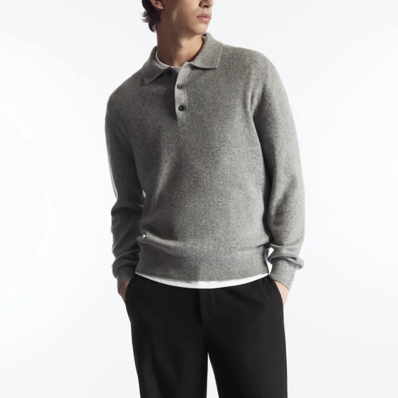 COS Cashmere Sweater Men's Gray-1