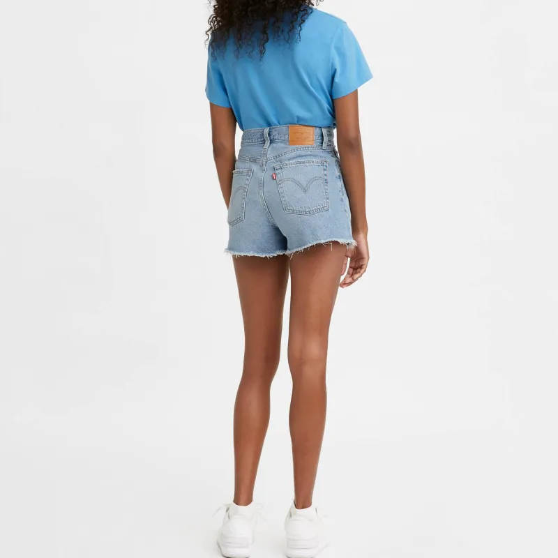 Levi's Denim Shorts Women's Light Blue-2
