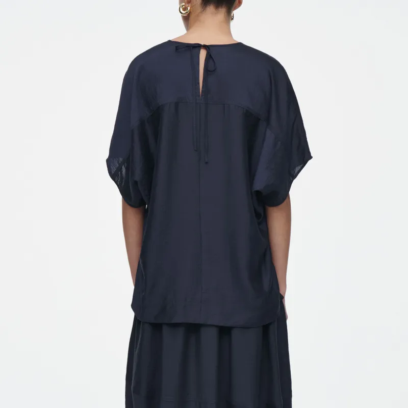 COS T Shirts Women's Navy Blue-2