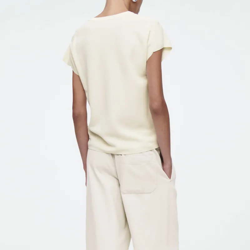 COS T Shirt Women's Cream White-2