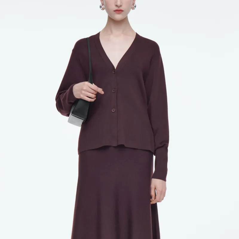 COS Sweaters Women's Burgundy-2