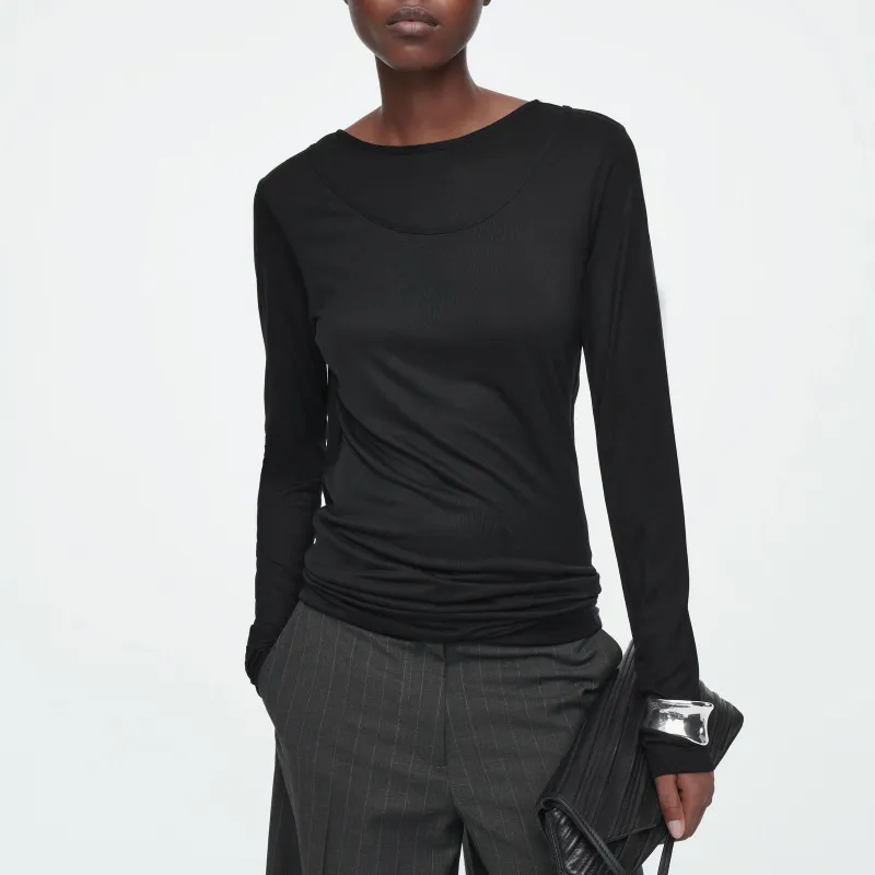 COS T Shirts Women's Black-1