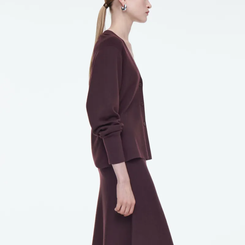 COS Sweaters Women's Burgundy-3
