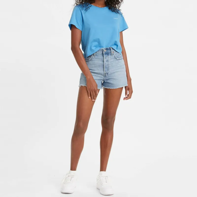 Levi's Denim Shorts Women's Light Blue-1