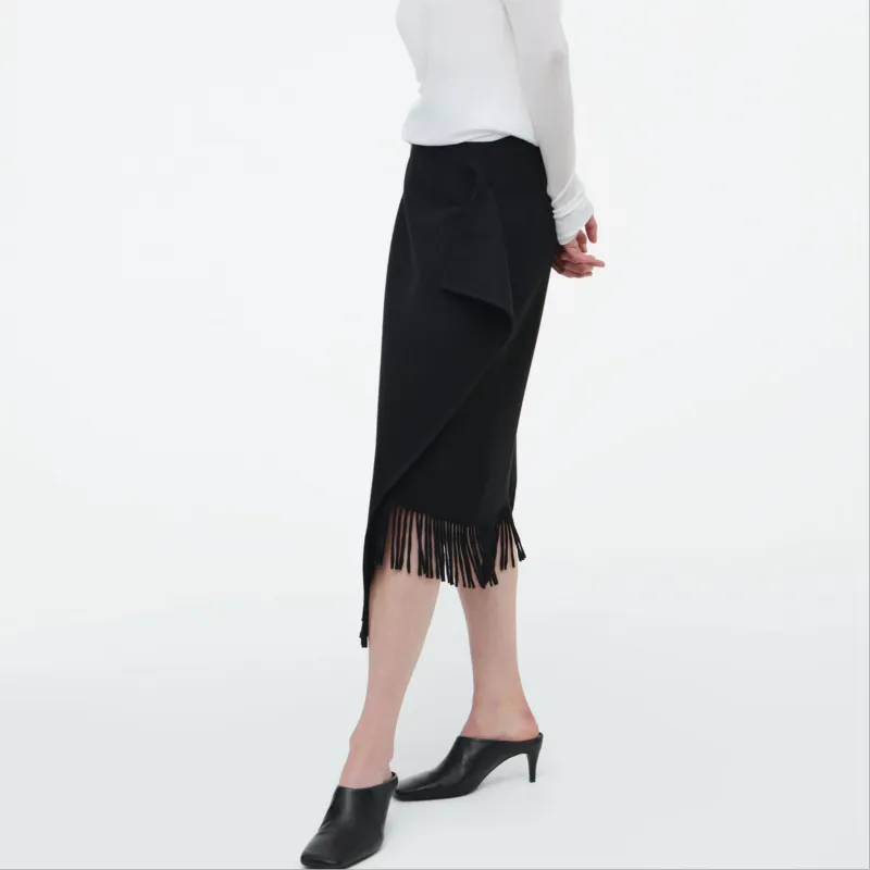 COS Casual Long Skirts Women's Black-1