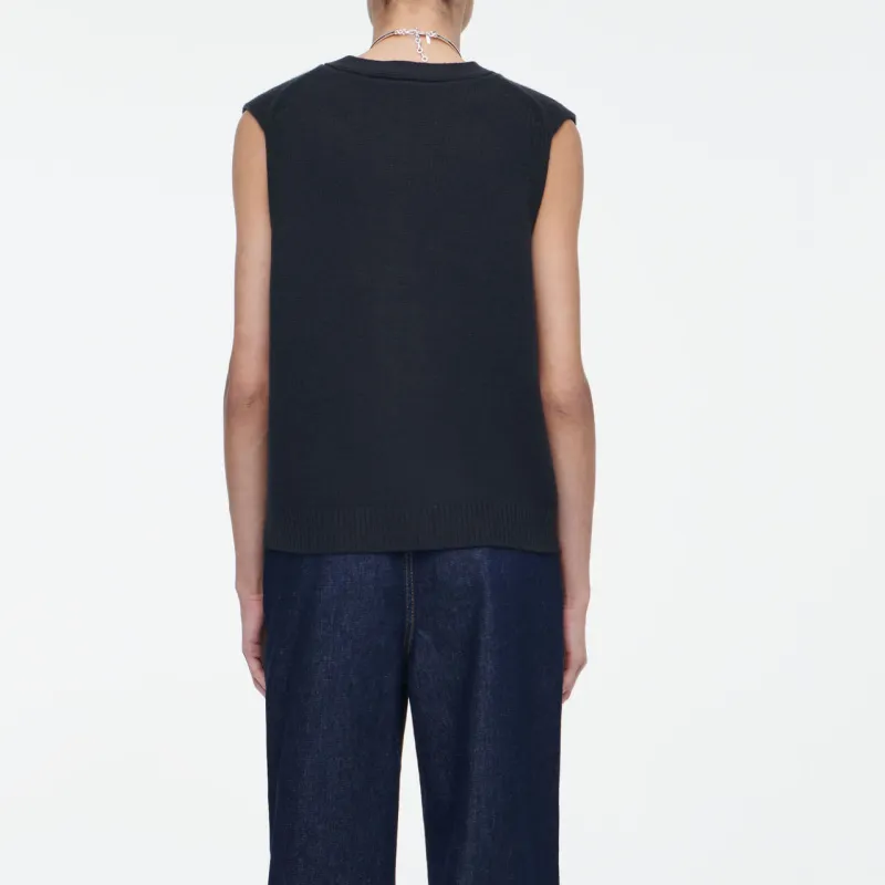 COS Vests Women's Navy Blue-2