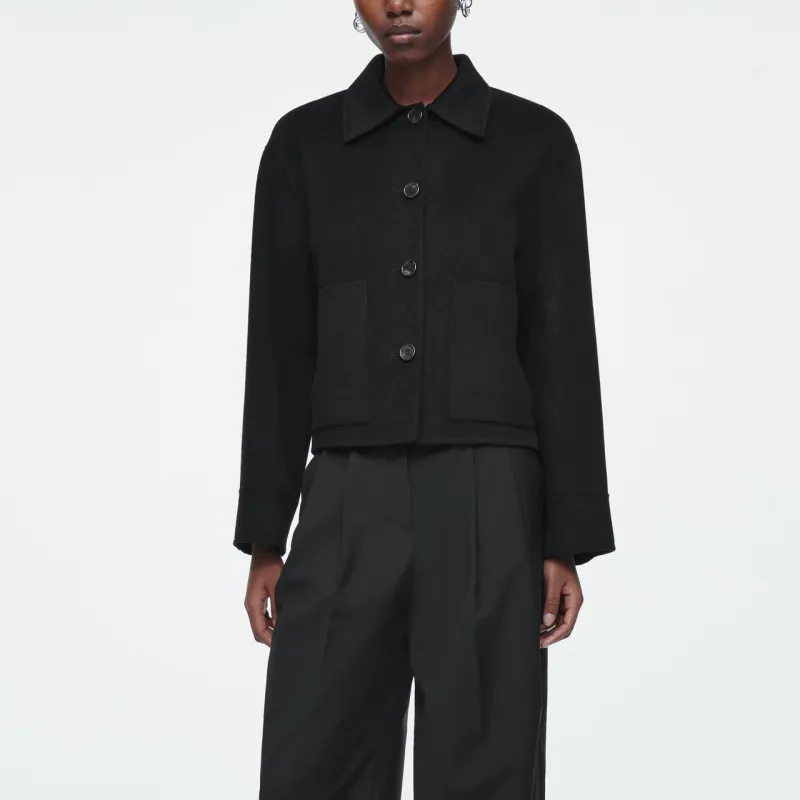 COS Coats Women's Black-1