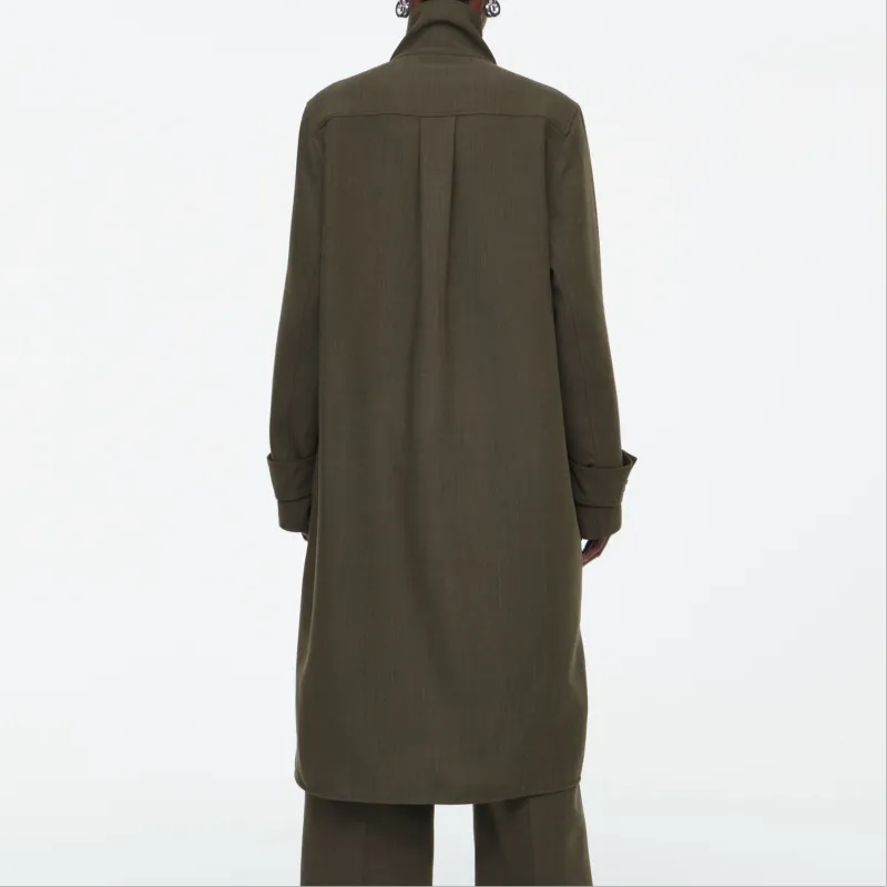 COS Long Sleeved Dresses Women's Brown-3