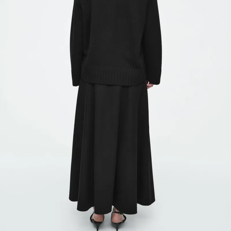 COS Casual Long Skirts Women's Black-2