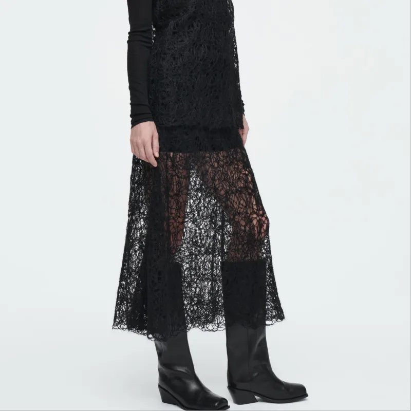COS Casual Long Skirts Women's Black-3