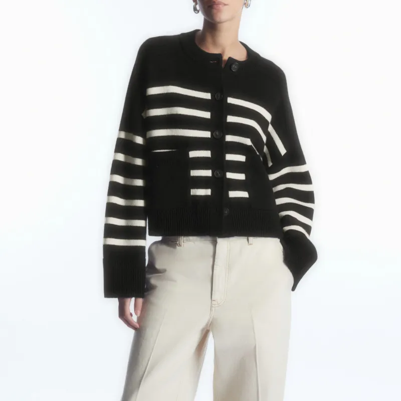 COS Knitwear Women's Black/Stripes-1