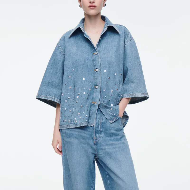 COS Shirts Women's Medium Blue-1