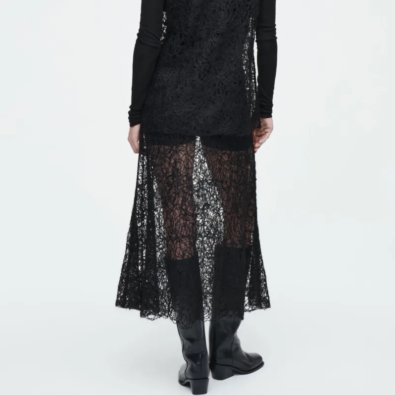 COS Casual Long Skirts Women's Black-2