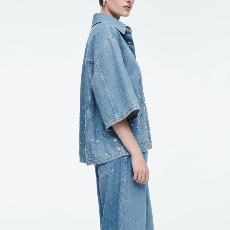 COS Shirts Women's Medium Blue-3
