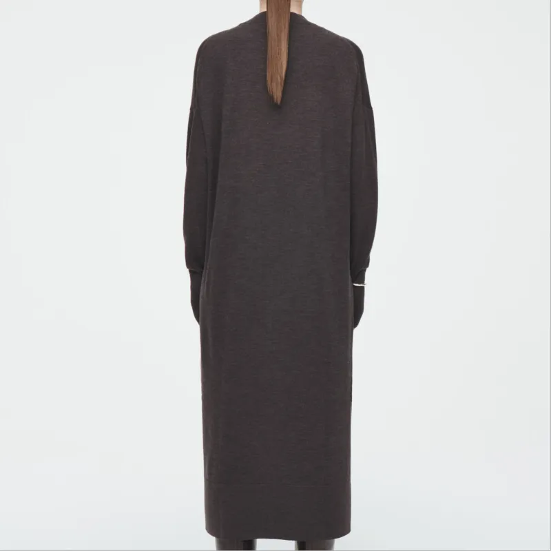 COS Long Sleeved Dresses Women's Brown-2