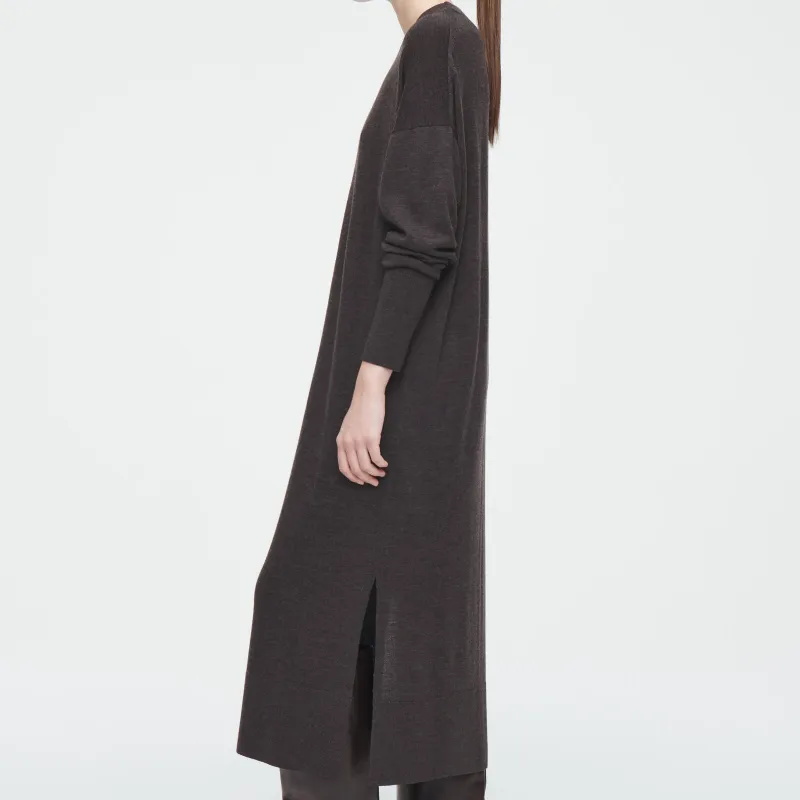 COS Long Sleeved Dresses Women's Brown-3