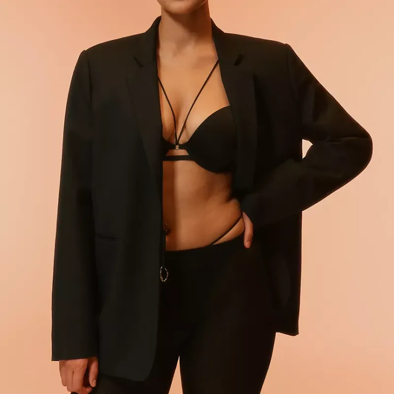 CALVIN KLEIN x Nensi Dojaka Nensi Dojaka Collaboration Business Suit Women's Black-1