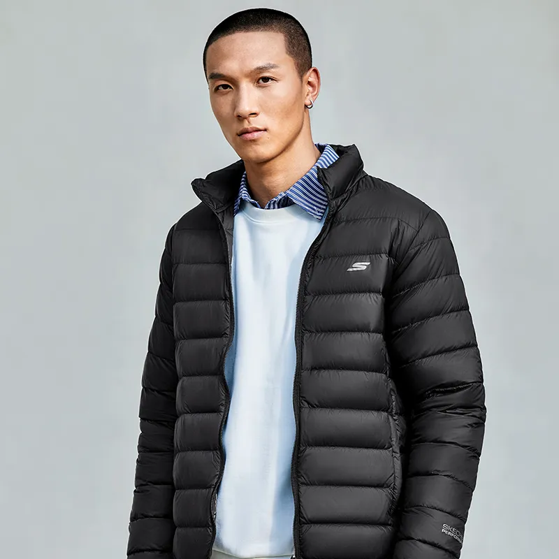 Skechers Down Jacket Men's Carbon Black-2