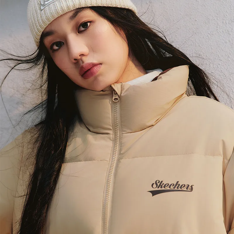 Skechers Down Jacket Unisex Irish Cream-2