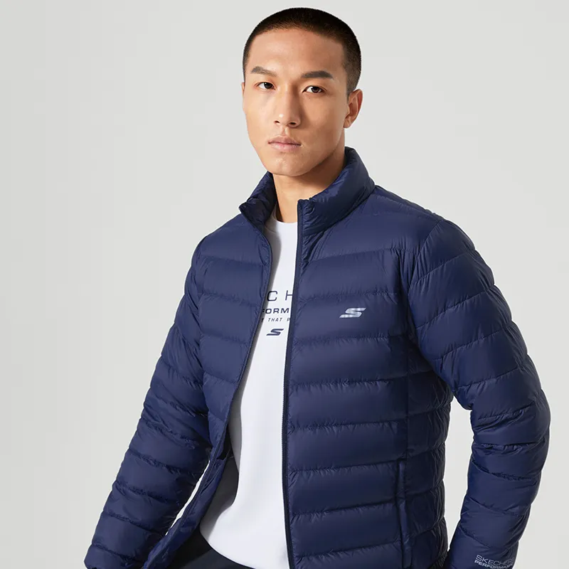 Skechers Down Jacket Men's Academy Navy-6