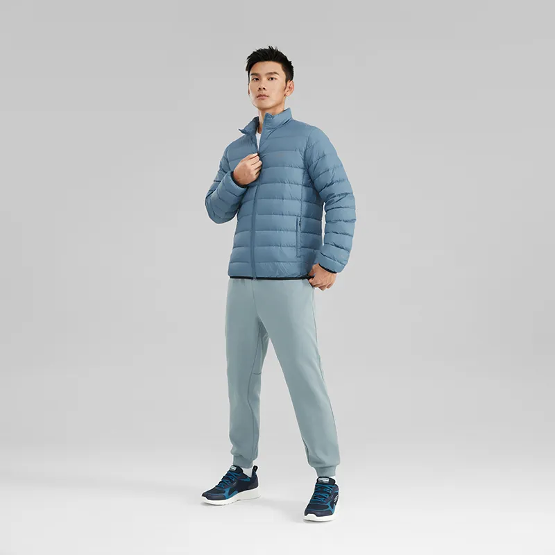 Skechers Sports Life Collection Down Jacket Men's Copenhagen Blue-4