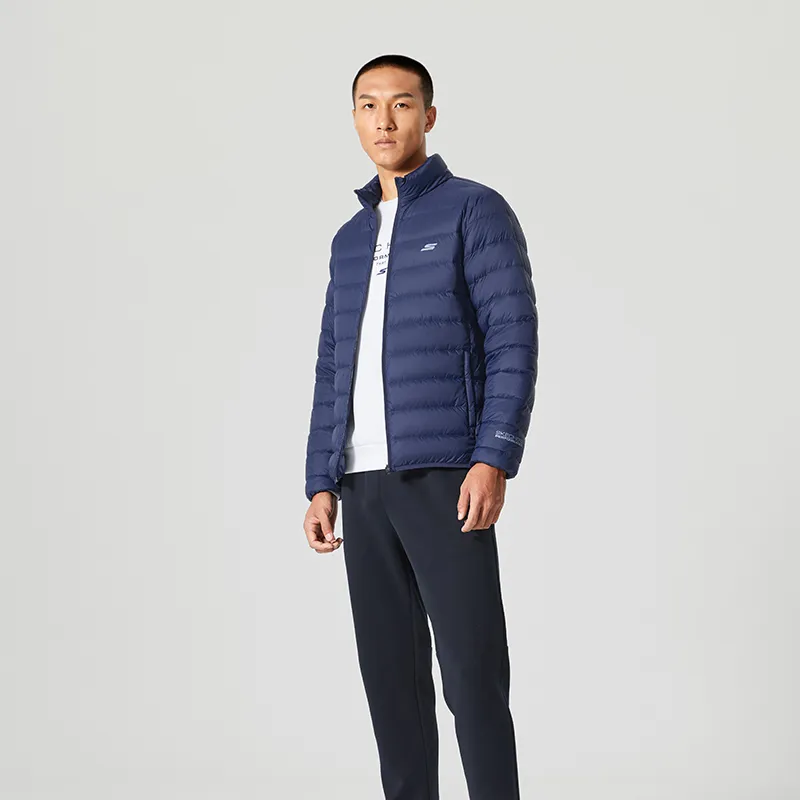 Skechers Down Jacket Men's Academy Navy-4