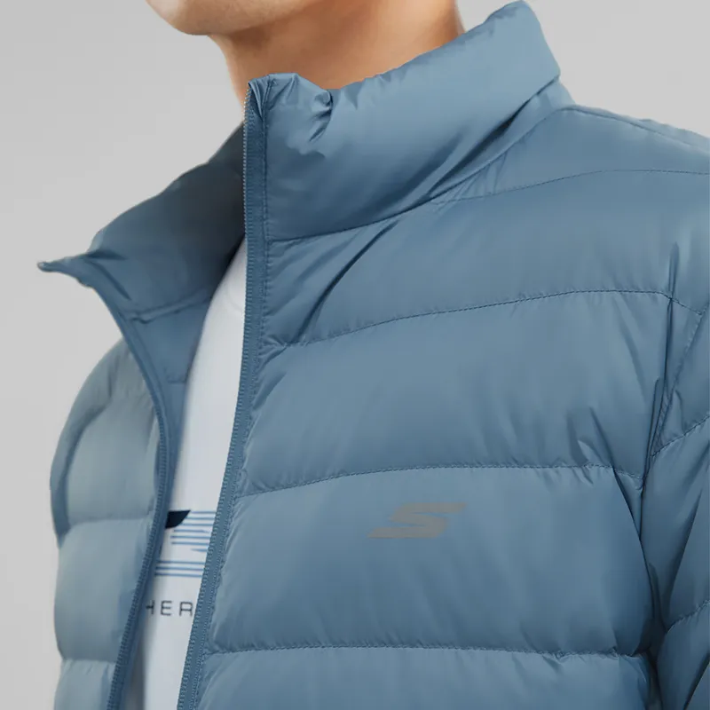 Skechers Sports Life Collection Down Jacket Men's Copenhagen Blue-7
