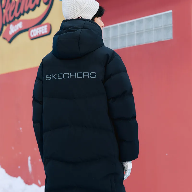 Skechers Basic Sports Series Down Jackets Men Carbon Black/0018-6