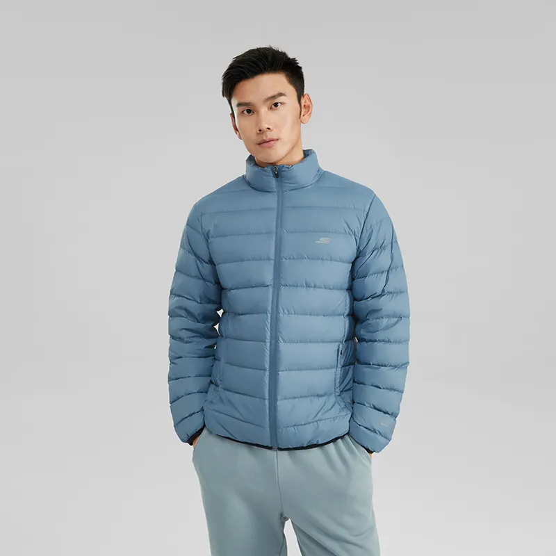 Skechers Sports Life Collection Down Jacket Men's Copenhagen Blue-2