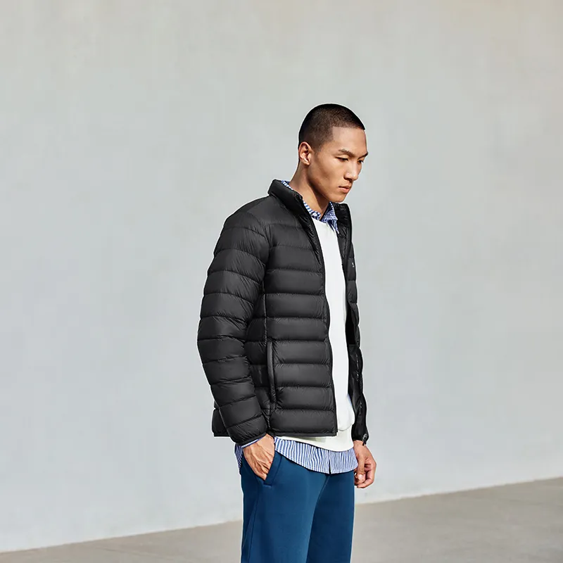 Skechers Down Jacket Men's Carbon Black-4