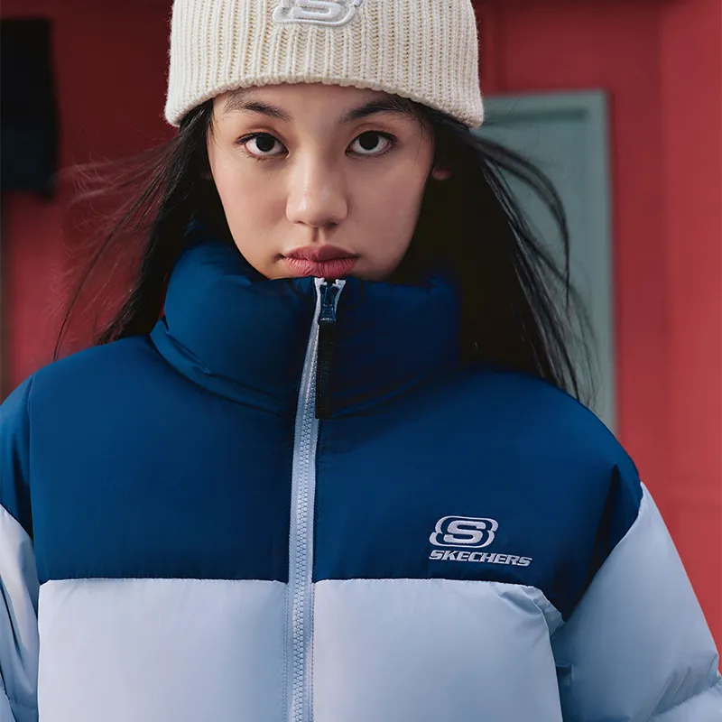 Skechers Down Jacket Unisex Universe Sky Purple-2