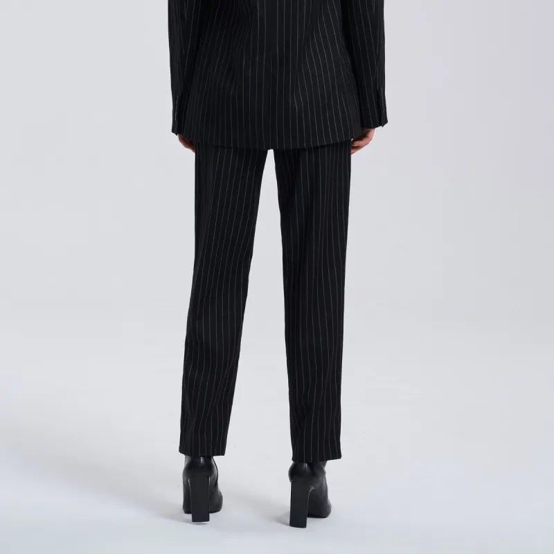 IRO NIGHT Pinstripe Straight-leg Trousers-2