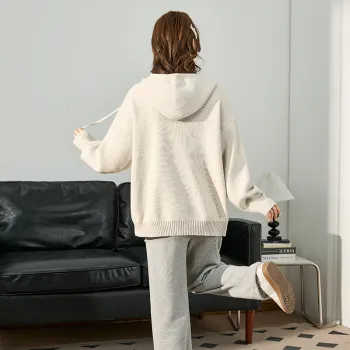Tonlion Knitwear Women's Light Beige Apricot