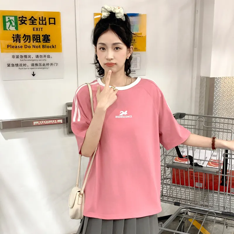Tonlion SS24 T Shirt Women's Gummies Pink-1