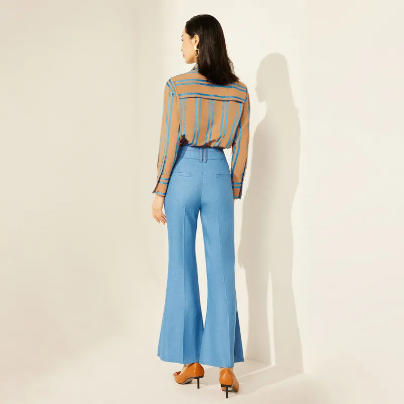 BBLLUUEE Shirt Women's Elegant Camel-1