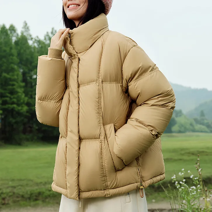 SNOW FLYING Cropped Down Jacket Coat Women's-4