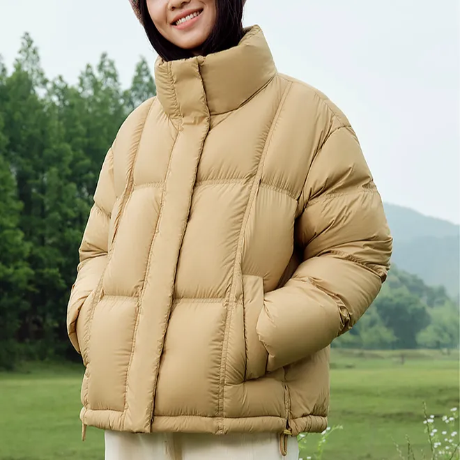 SNOW FLYING Cropped Down Jacket Coat Women's-3