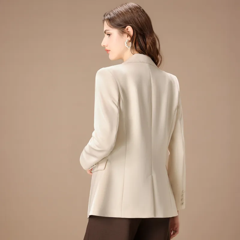 FENHONGMALI Business Suit Women's Ecru-2