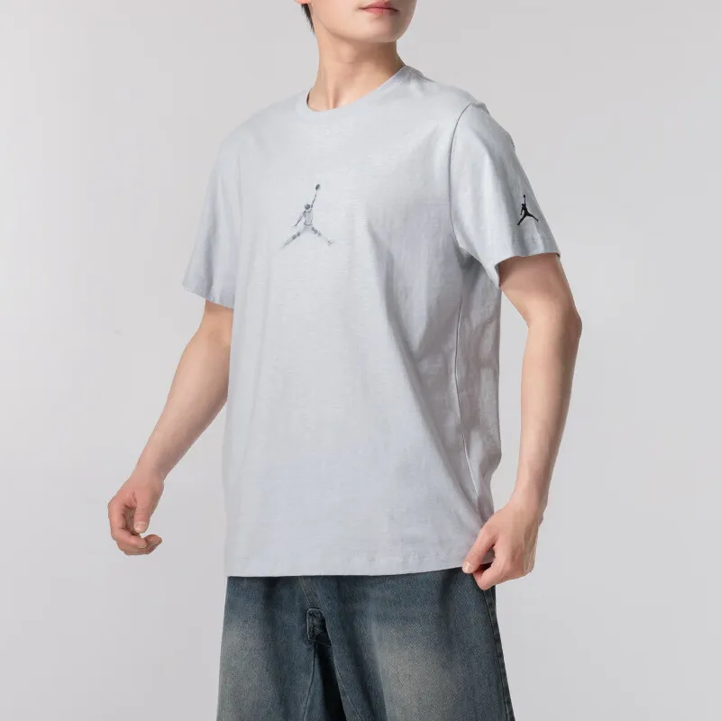 Nike T Shirts Men Light Gray-1