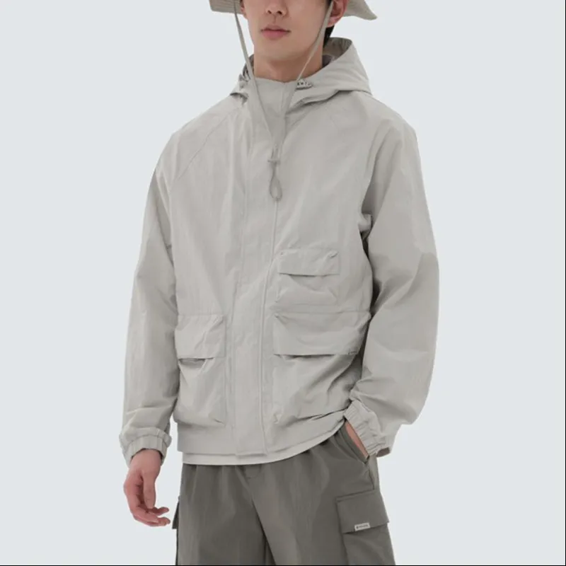 Snow Peak Trench Coat Men's Light Beige-2