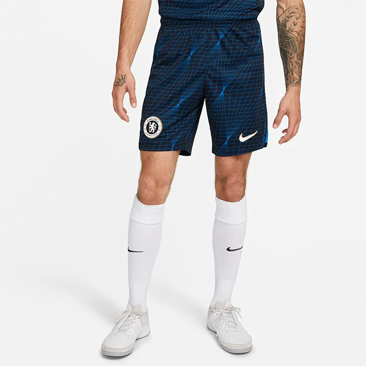 Nike Chelsea FC 2023/24 Stadium Away Soccer Bottoms Men's Soaring/White-2