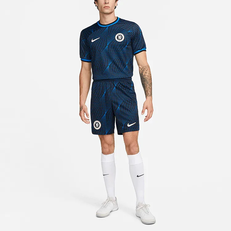 Nike Chelsea FC 2023/24 Stadium Away Soccer Bottoms Men's Soaring/White-1